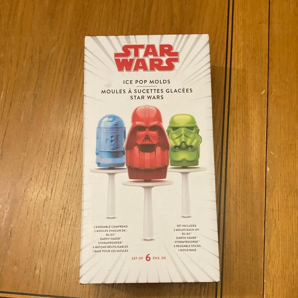 Williams & Sonoma Star Wars Ice Pop Molds. Brand new.